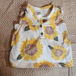 Cotton Sunflower top 3m Carters